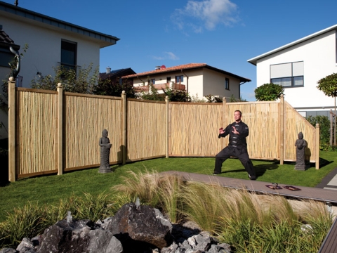 Sichtschutz Bambu aus Bambusst&auml;ben 89x179cm 4112