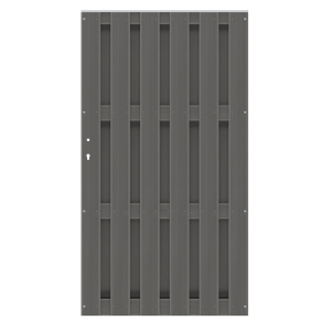 Einzeltor Jumbo WPC anthrazit<br>98x179cm