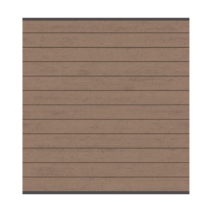 System WPC Zaunfeld-Set mandel 2142 <br>178x184cm anthr. Leiste