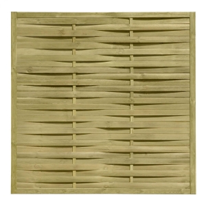 Lamellenzaun 180x180cm Kiefer kdi Gr&uuml;n