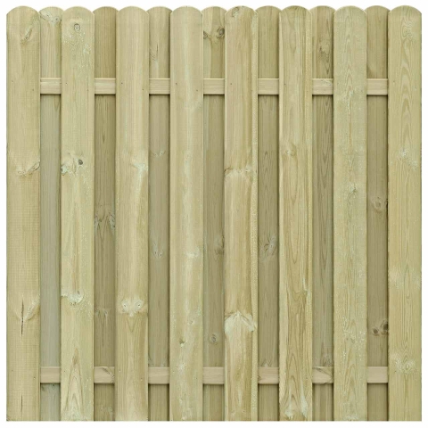 Bohlenzaun Boleo gerade Kiefer kdi gr?n 180x180cm