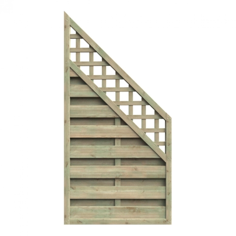 Dichtzaun Mailand Abschluss 90x180/90cm Kiefer kdi gr&uuml;n