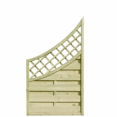 Dichtzaun Mailand Abschluss 90x90-160cm Kiefer kdi gr?n