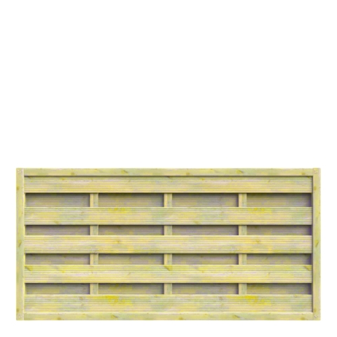 Dichtzaun 180x90cm Kiefer kdi gr?n, Lamelle fein gerillt