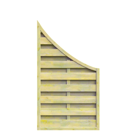 Dichtzaun 90x160-90cm kdi gr?n Abschlusszaun mit Tiefbogen