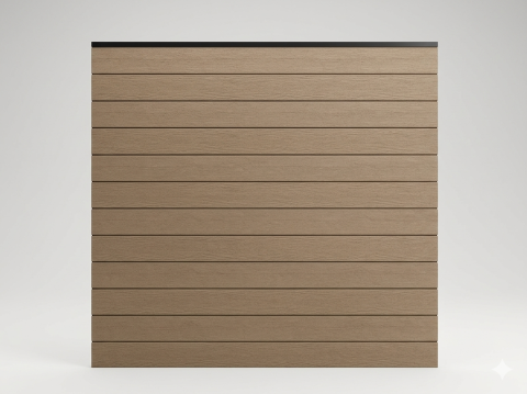 GrojaTocar Steckzaun-Set 180x180cm Resysta
