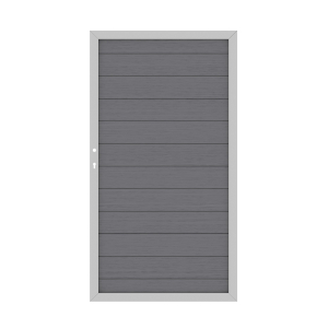 System WPC Tor anthrazit 2137, DIN links<br>98x180cm