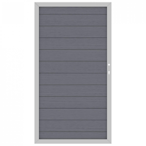System WPC Tor anthrazit 2281, DIN rechts<br>98x180cm