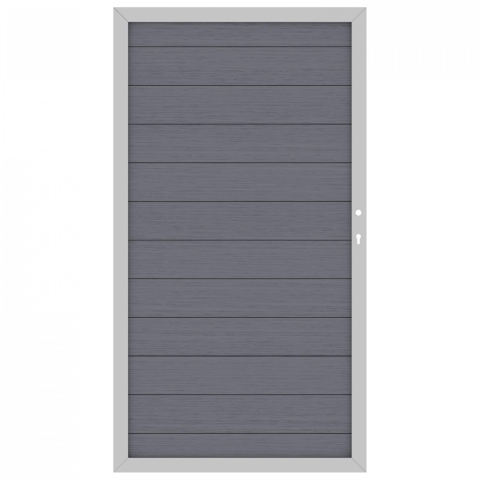 System WPC Tor anthrazit 2281, DIN rechts - 98x180cm