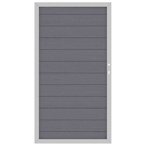 System WPC Tor anthrazit 2281, DIN rechts - 98x180cm