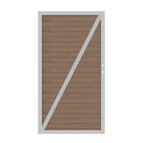 System WPC Tor mandel 2138, DIN links - 98x180cm