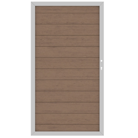 System WPC Tor mandel 2282, DIN rechts - 98x180cm