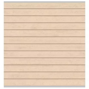 System WPC Zaunfeld-Set sand, Silberleiste 2234 <br>178x184cm