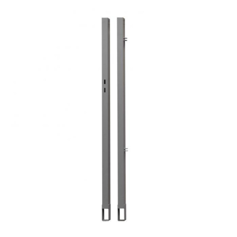 Torpfosten 2er-Set 2099 Silber fr Einzeltore