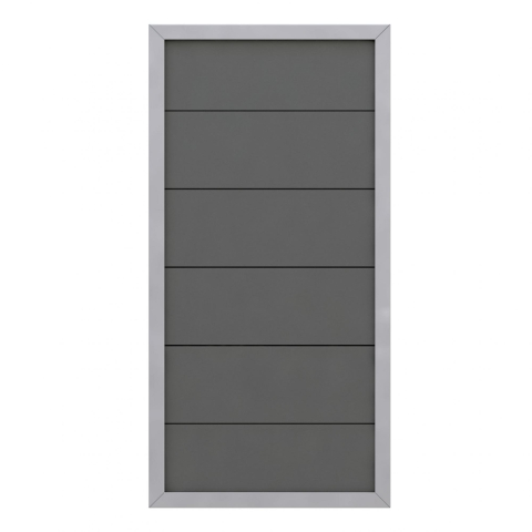 Design WPC Alu anthrazit 2221, 90x180cm