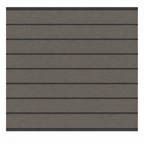 Elephant Steckzaun Modular EVO 180 WPC steingrau, Leiste Anthrazit 180x174cm