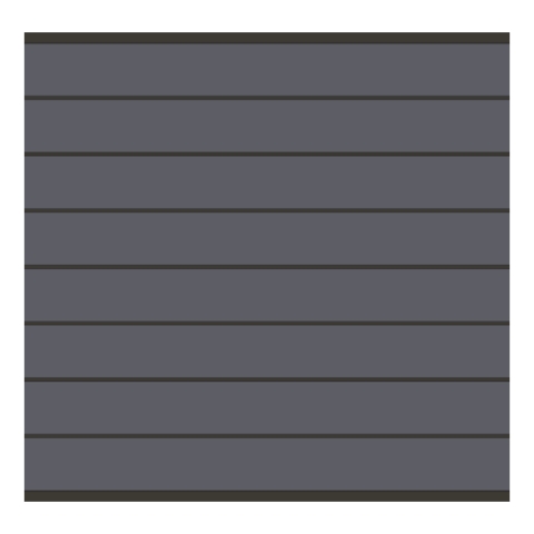 Elephant Steckzaun Modular EVO 180 WPC steingrau, Leiste Anthrazit 180x174cm