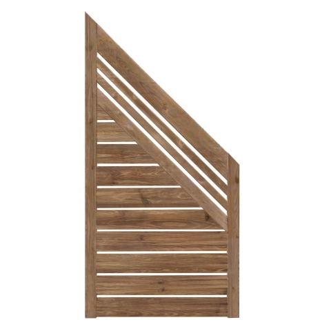 Zaun Sina 51155 90x180-90 mit Gitter kdi braun