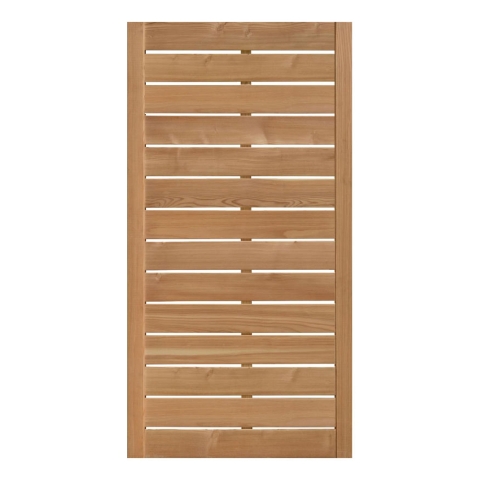 Zaun Sina 51177 90x180cm geschlossen L&auml;rche natur