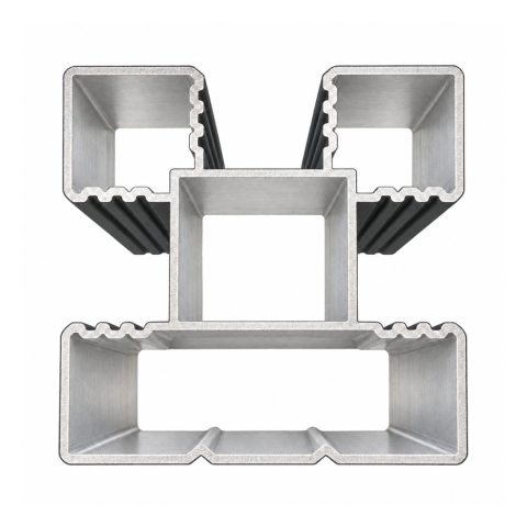 Elephant Aluminium Pfosten Modular 6,8x6,8x201cm, anthrazit