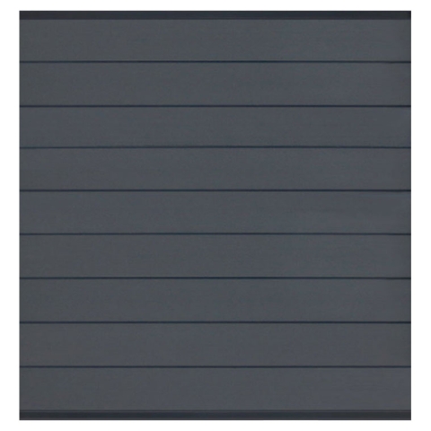 Elephant Steckzaun Modular EVO 200 WPC steingrau, Leiste Anthrazit 180x195cm
