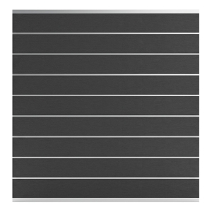 Elephant Steckzaun Modular EVO 200 WPC steingrau 180x195cm Leiste Silber