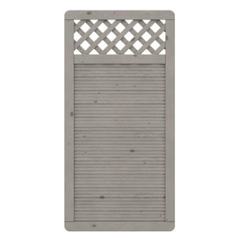 Sichtschutzzaun Arzago Fichte grau lasiert 90x179cm 1389