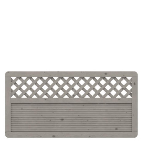 Sichtschutzzaun Arzago Fichte grau lasiert 179x90cm 1391