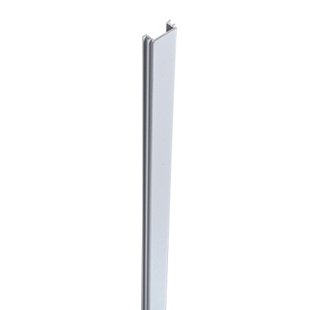GrojaLumino Pfostenabdeckleiste für 9x9x100cm<br>silbergrau