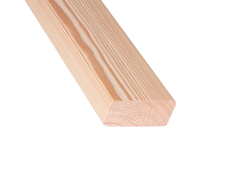 Rhombusleiste kanad. L&auml;rche 27x68mm glatt gehobelt