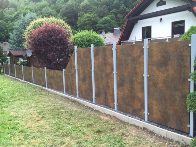 GroJa Premo HPL Rostoptik waagerecht 180x90cm