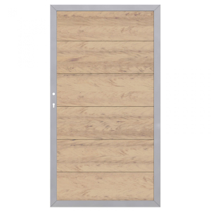 Design WPC Alu Sand Tor 2442, DIN links - 98x180cm