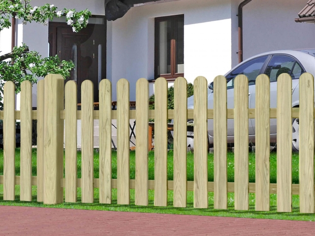 Vorgartenzaun Bielefeld 180x100cm Kiefer druckimpr&auml;gniert gr&uuml;n