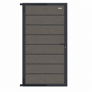 Elephant Zauntor Modular EVO 180 WPC steingrau 90x176cm, Leiste Anthrazit inkl. Beschlag