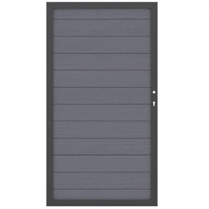 System WPC Tor anthrazit 2571, DIN rechts<br>98x180cm