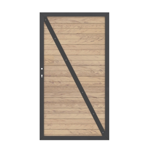 System WPC Tor sand 2575, DIN rechts - 98x180cm