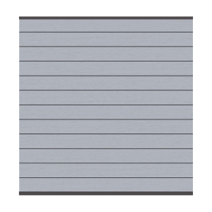 System WPC Zaunfeld-Set grau 2576 <br>178x184cm