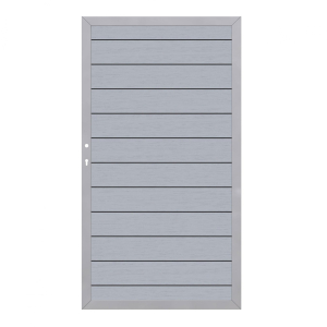 System WPC Tor grau 2578, DIN links<br>98x180cm