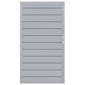 System WPC Tor grau 2579, DIN rechts<br>98x180cm