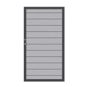 System WPC Tor grau 2580, DIN links<br>98x180cm