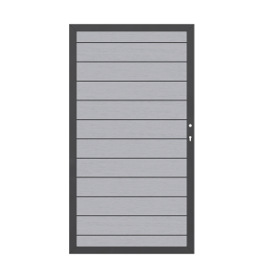 System WPC Tor grau 2581, DIN rechts<br>98x180cm