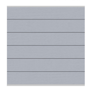 System WPC XL Zaunfeld-Set grau 2590 <br>178x183cm