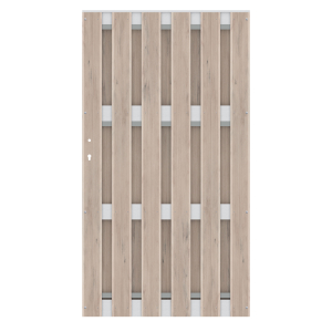 Einzeltor Jumbo WPC Alu Design sand 2497<br>98x179cm