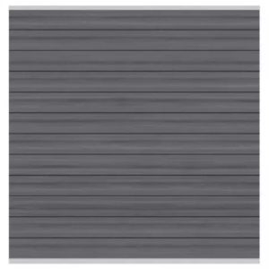 System WPC Platinum Zaunfeld-Set grau 2610<br>178x183cm