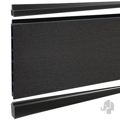 Elephant Steckzaun Modular EVO 200 WPC anthrazit 180x195cm mit anthr. Leisten