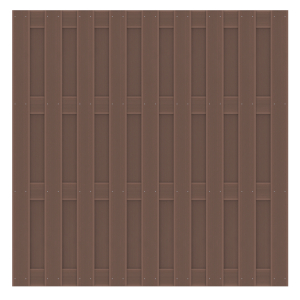 Sichtschutz Jumbo WPC braun 1290<br>179x179cm