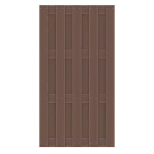 Sichtschutz Jumbo WPC braun 1291<br>95x179cm