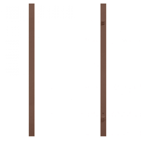 Torpfosten 2er-Set 0716 Braun fr Einzeltore