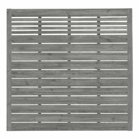 Zaun Sina 51203 Kiefer kdi grau mit Gitter 180x180cm