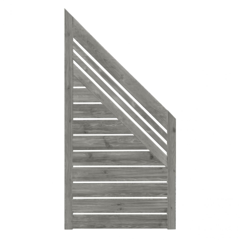 Zaun Sina 51207 90x180-90 mit Gitter kdi grau